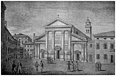 antonio nani's engraving chiesa sant’andrea - church of st. andrew